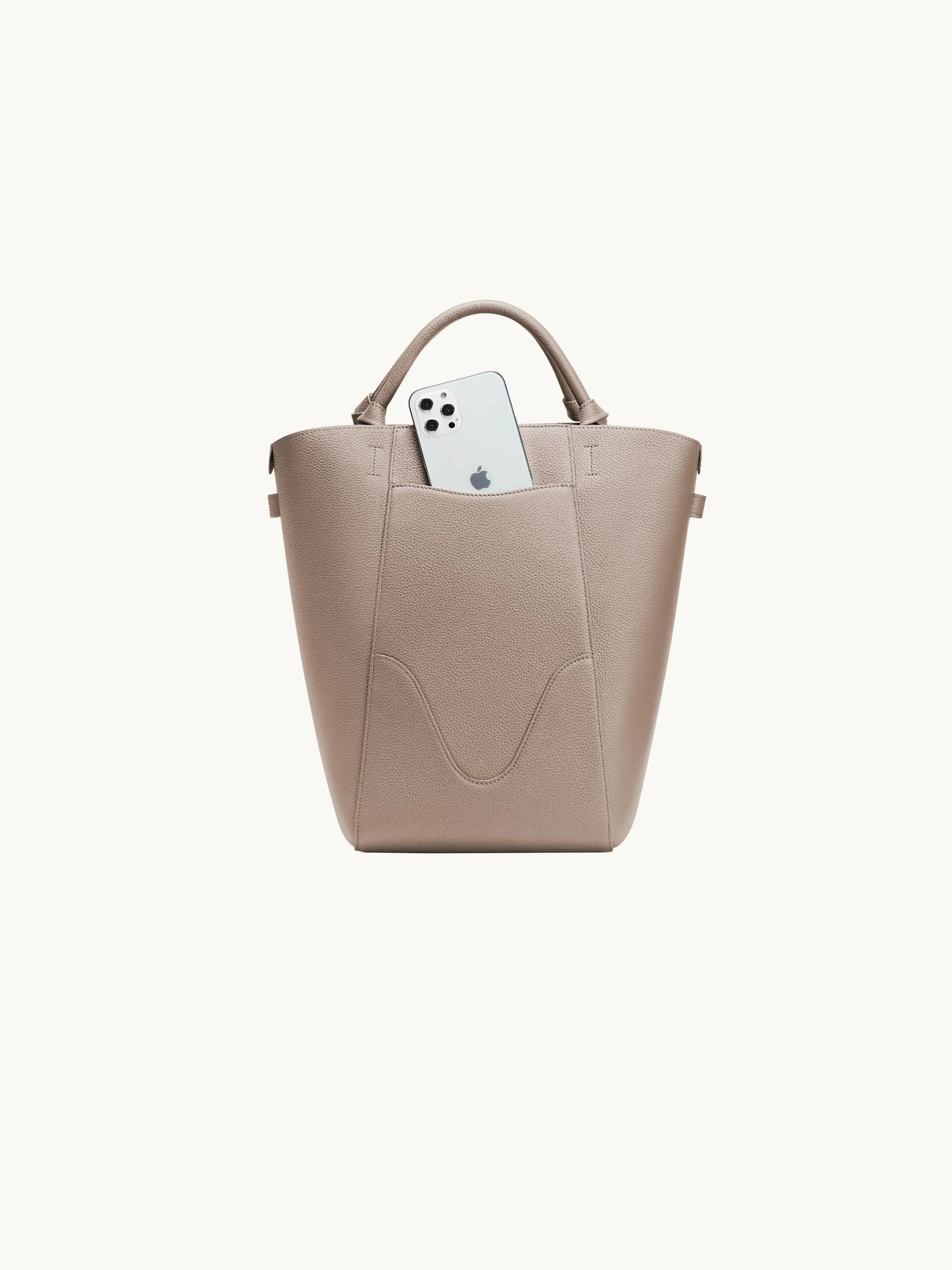 Marina Bucket Bag Latte (Matte Pebble)