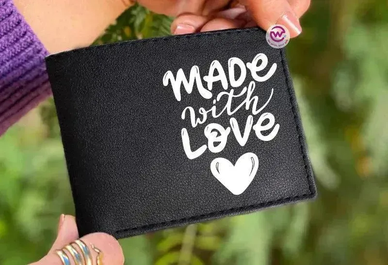 Men Leather Wallet- Love is -A