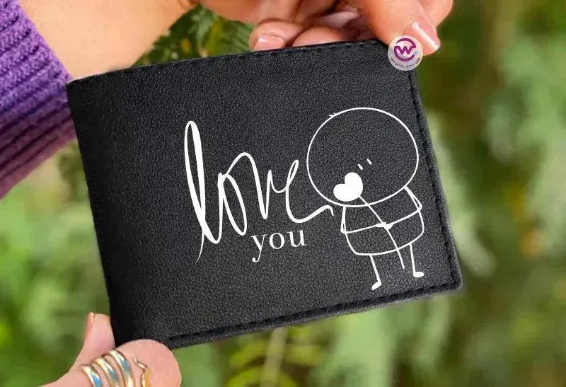 Men Leather Wallet- Love is -A