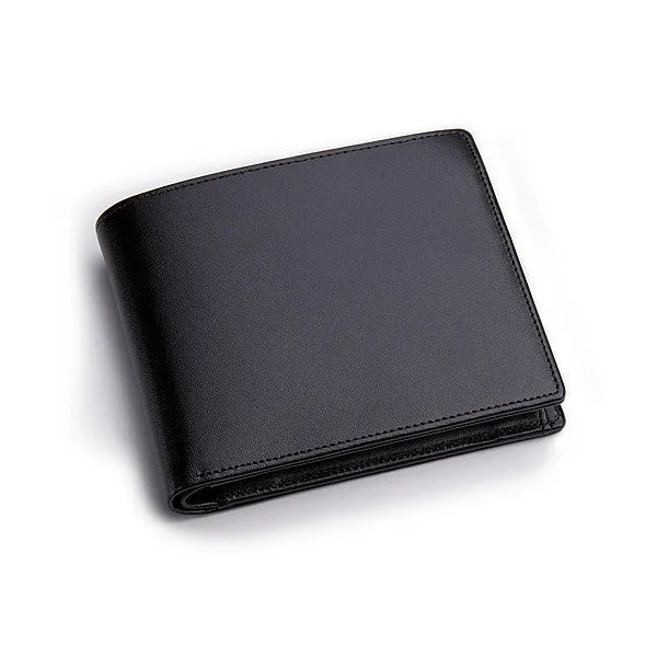 Men's Coin Wallet ANTORINI in Black Satin