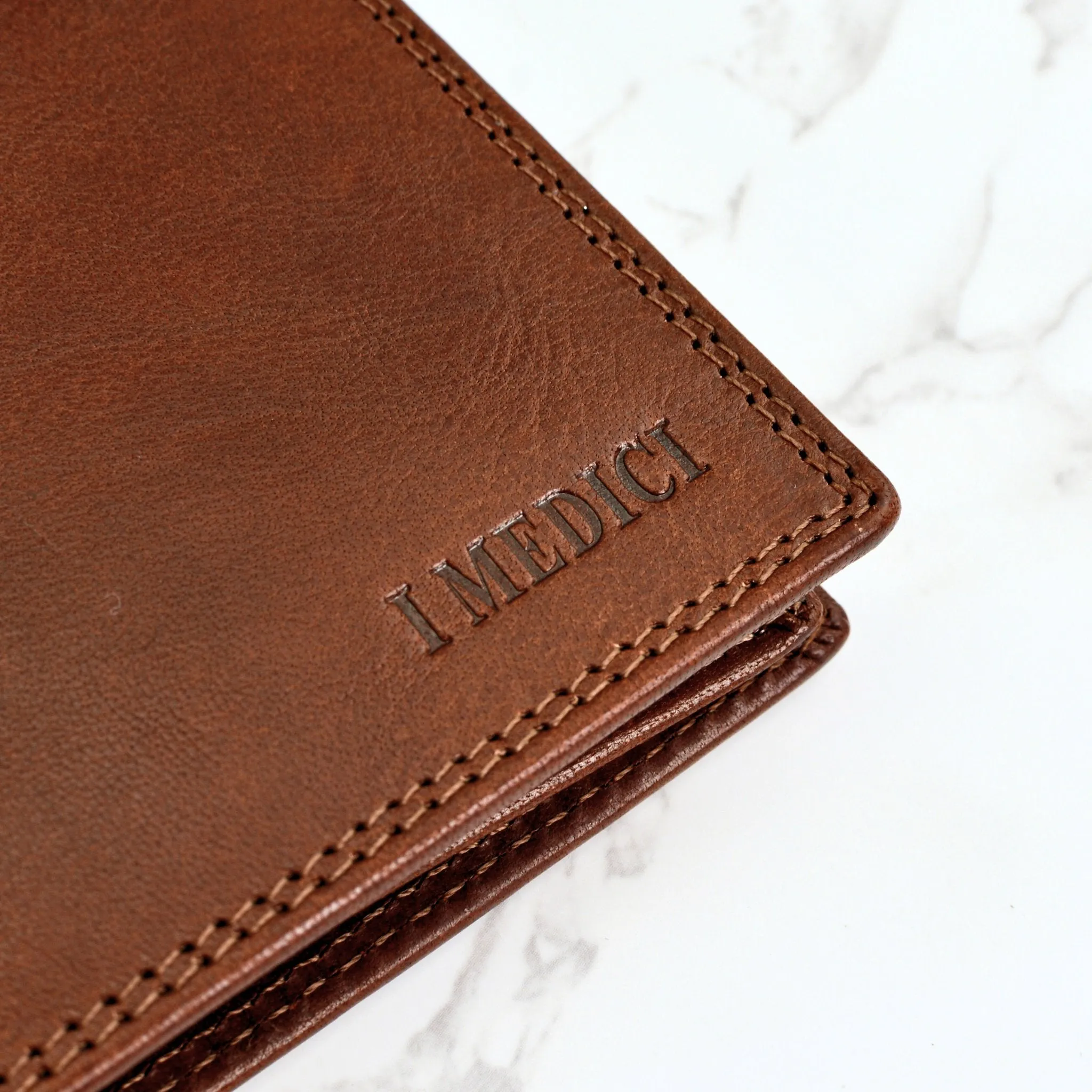 Men's Italian Leather Bi-Fold Wallet