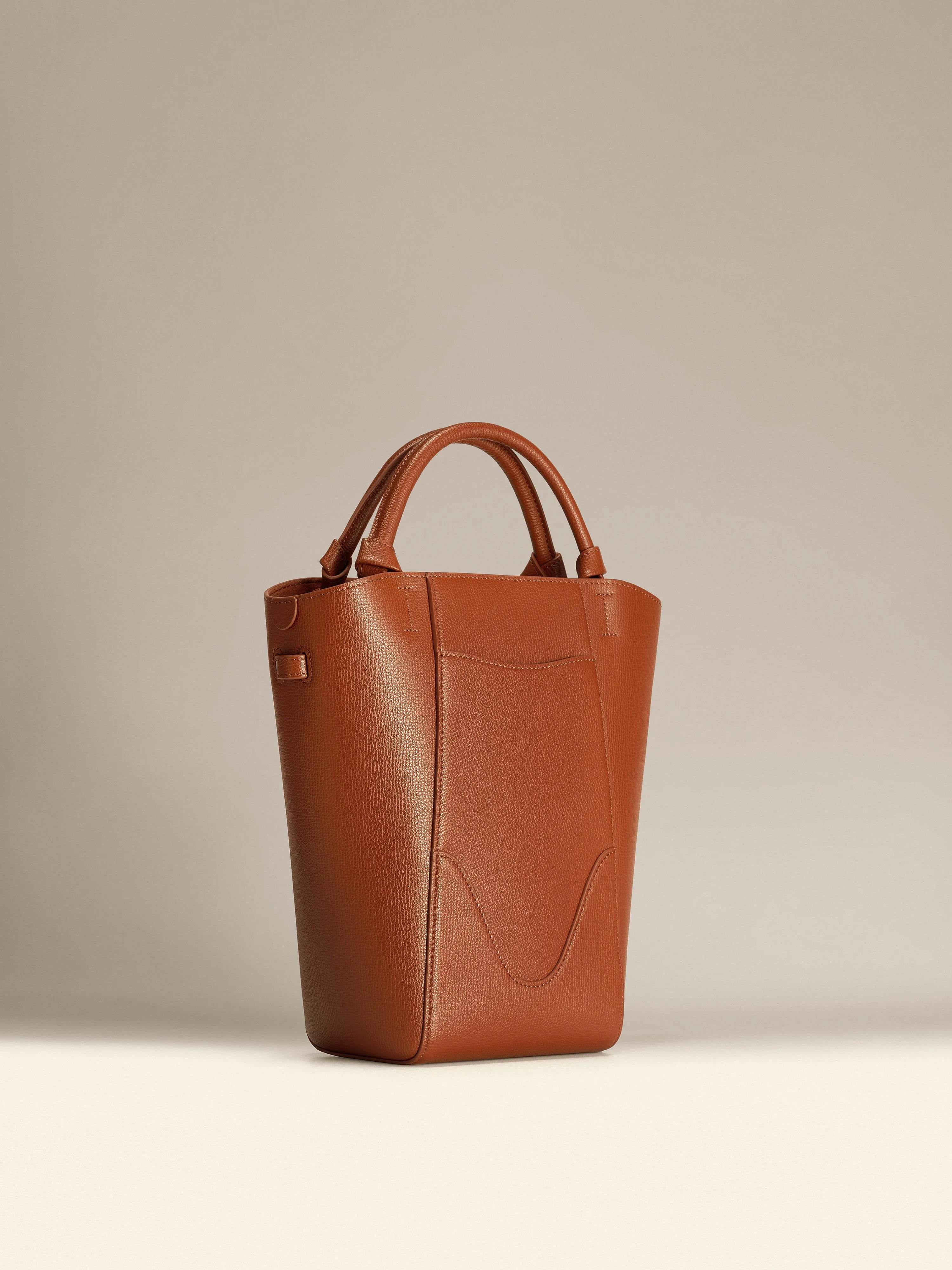 Mini Marina Bucket Bag Chestnut