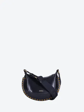 Mini moon leather shoulder bag