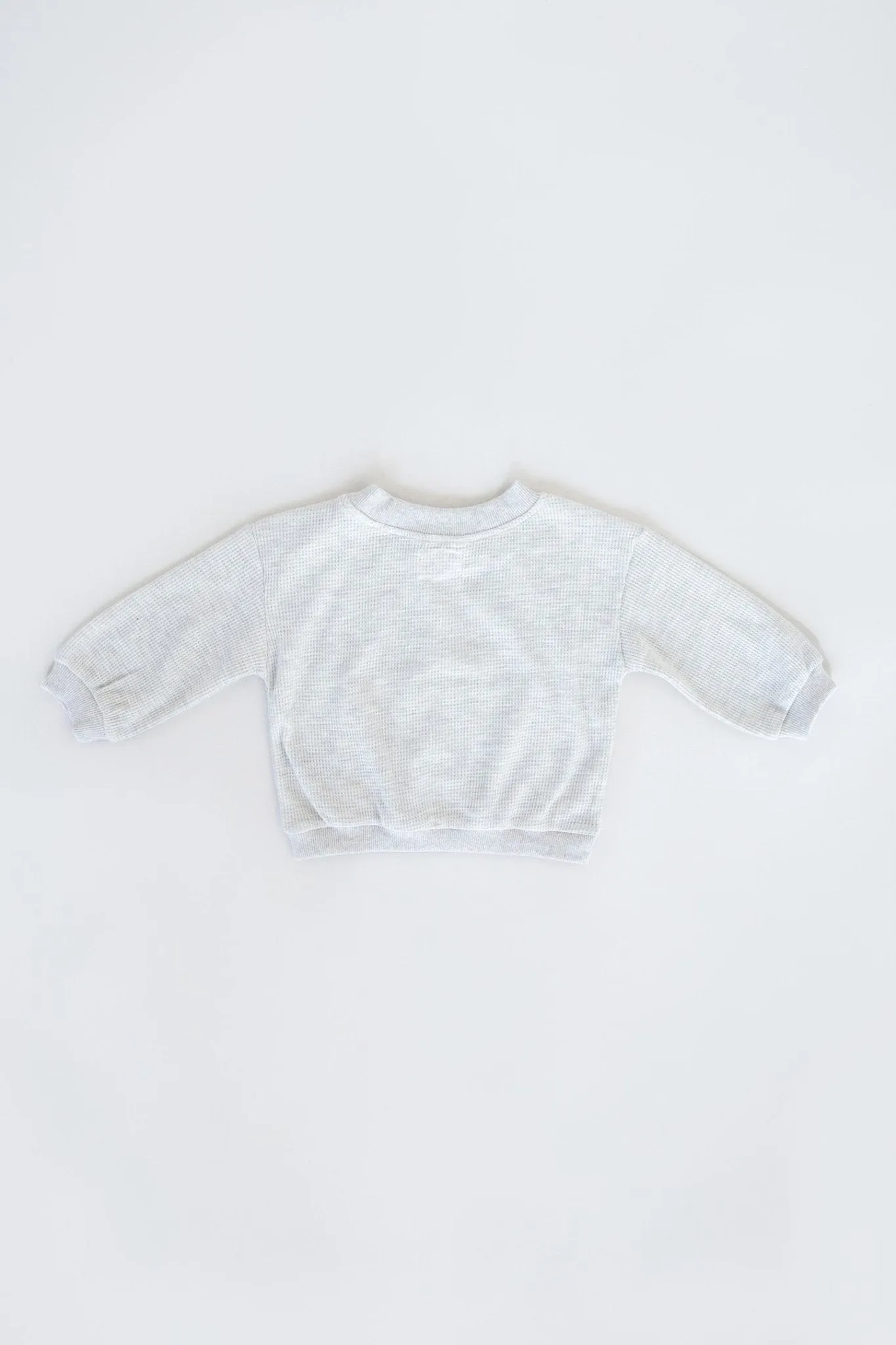 Mini Waffle Crew Jumper