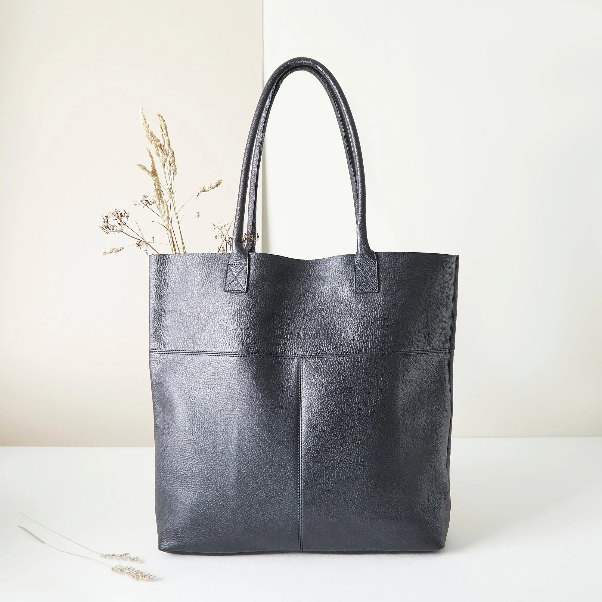 MIRA Handcrafted Large Leather Tote Shopper Bag