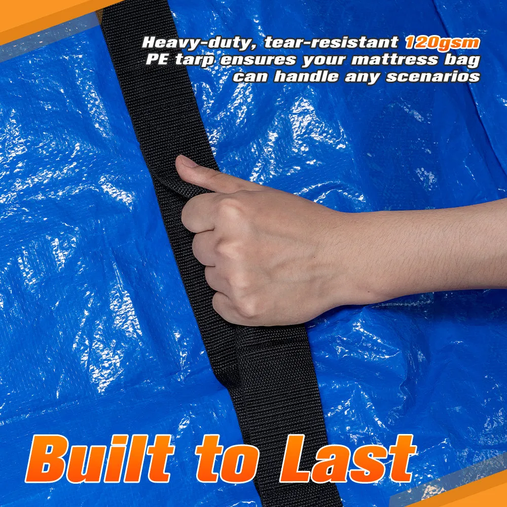 MOBI Mattress Bag Easy Moving Waterproof Protector Dust Cover King Single Size