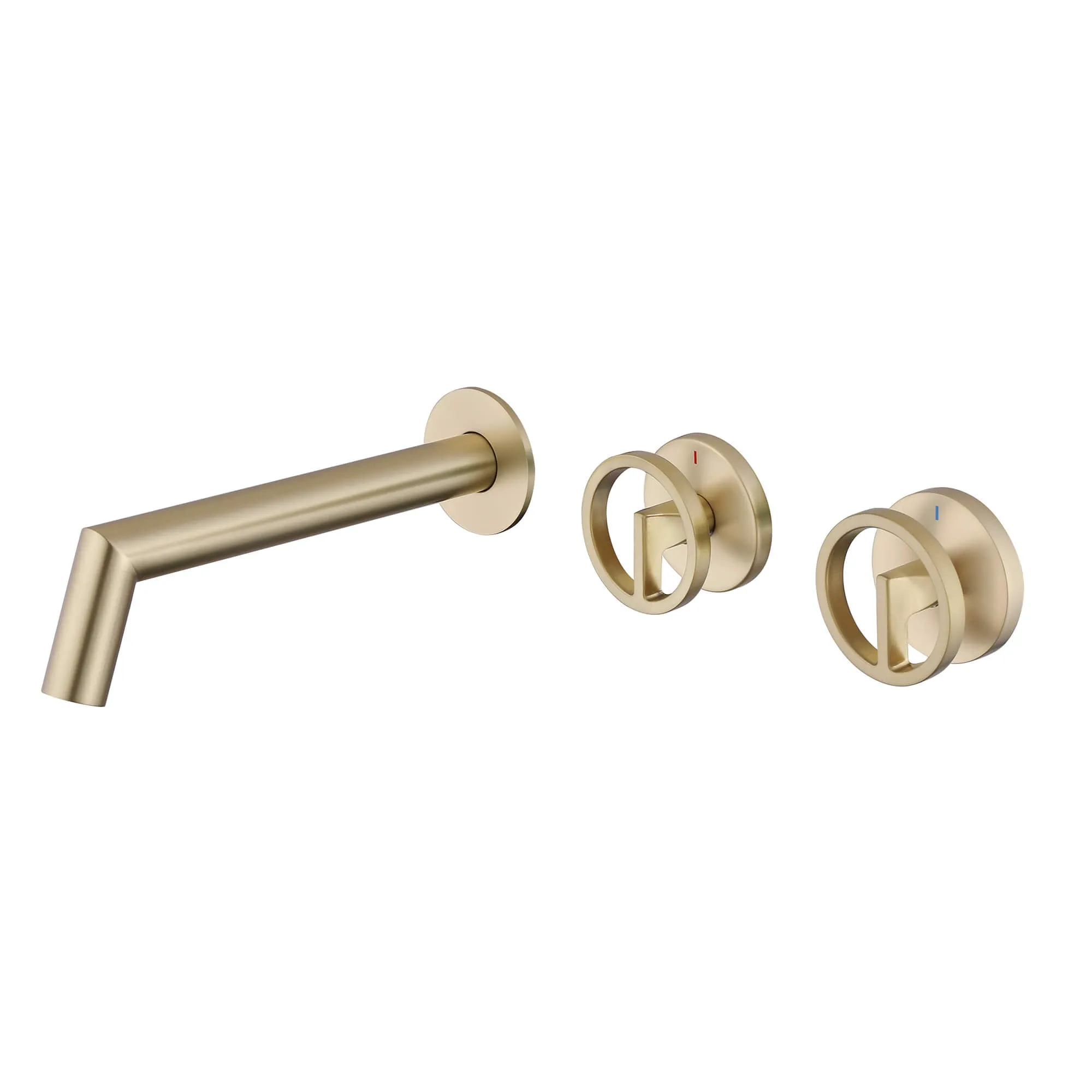 Modern Bathroom Design Wall Mount Bathroom Sink Faucet Brushed Gold JK0292