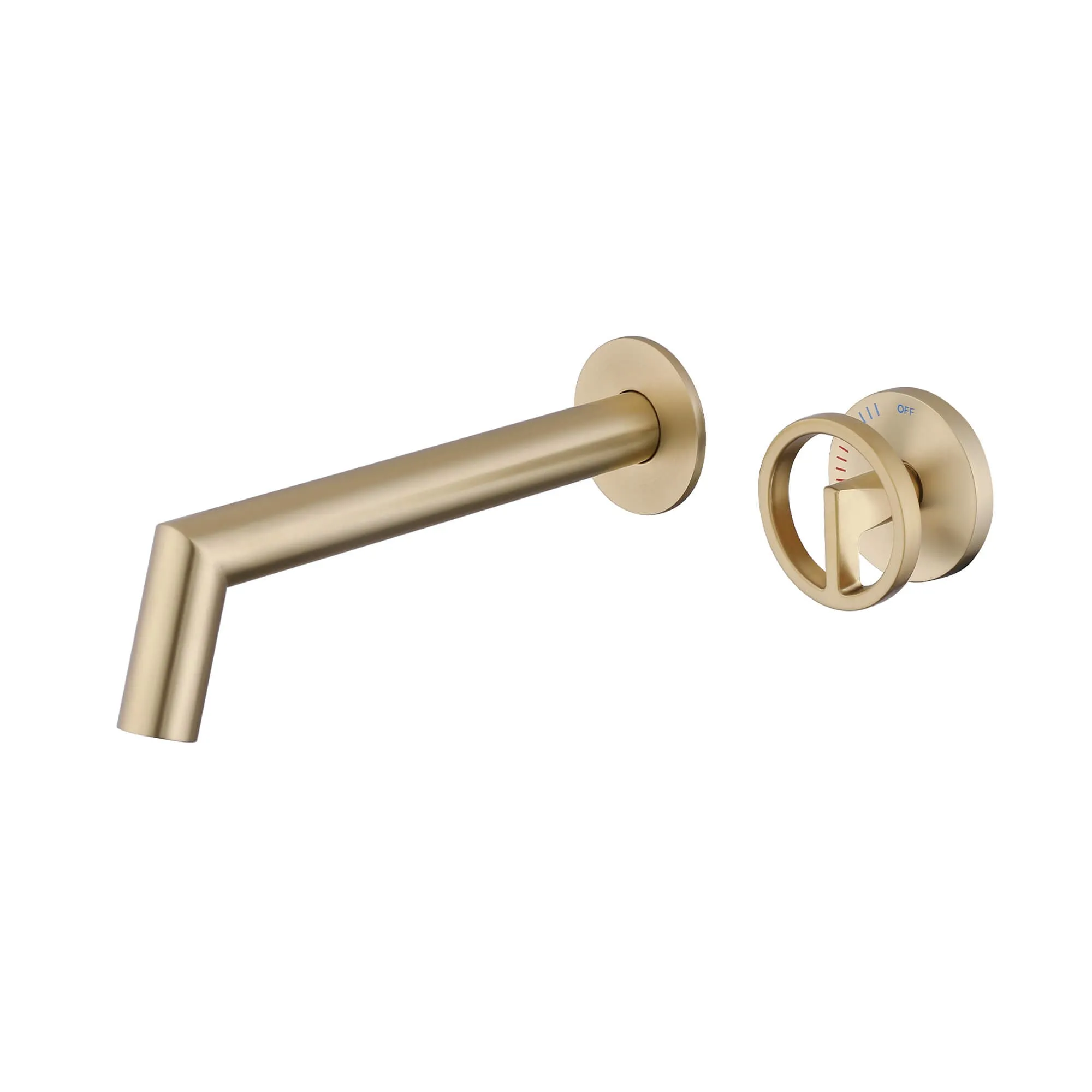 Modern Bathroom Design Wall Mount Bathroom Sink Faucet Brushed Gold JK0292