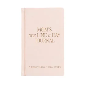 Mom's One Line a Day Leather Journal