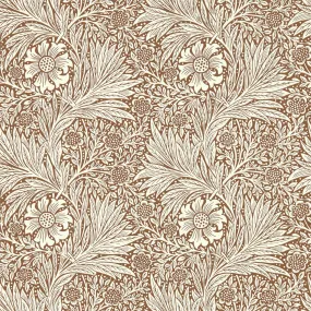 Morris & Co Marigold Chocolate/Cream Wallpaper