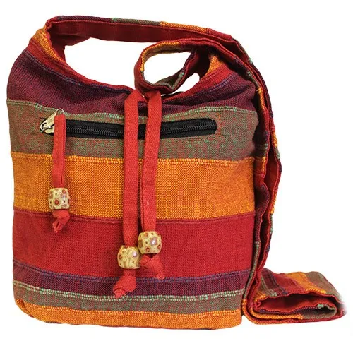 Nepal Sling Bag - Sunset Reds | Functional Travel Bag for Adventurers