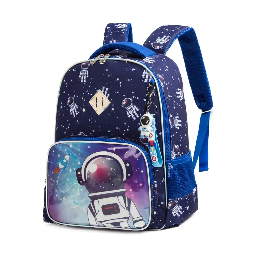 (NET) Astronaut School Backpack With Insulated Lunch Box And Pencil Case Set Of 3 Pcs