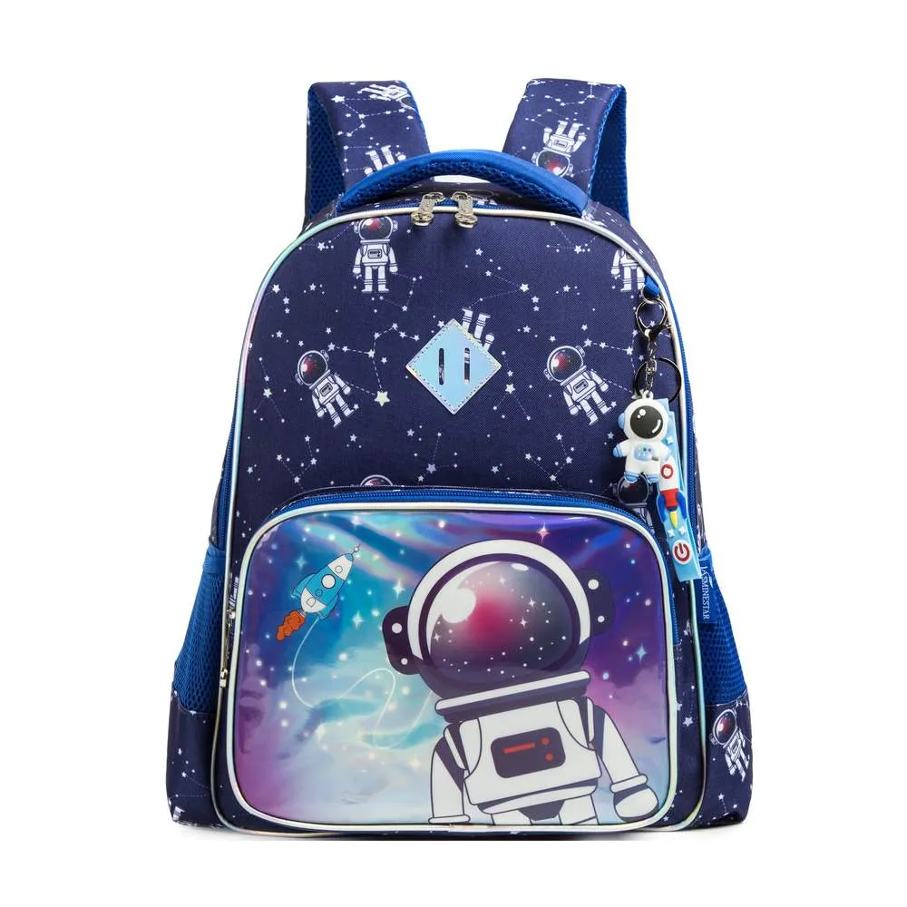 (NET) Astronaut School Backpack With Insulated Lunch Box And Pencil Case Set Of 3 Pcs