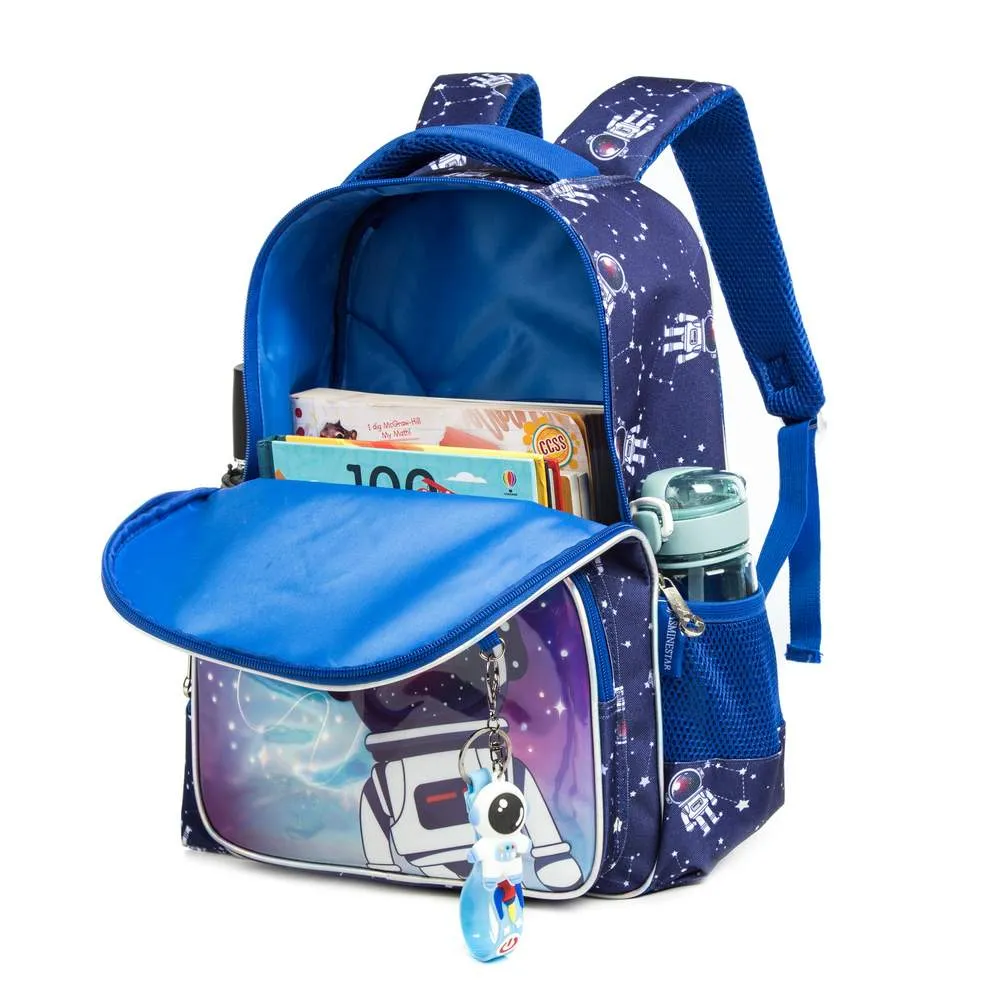 (NET) Astronaut School Backpack With Insulated Lunch Box And Pencil Case Set Of 3 Pcs