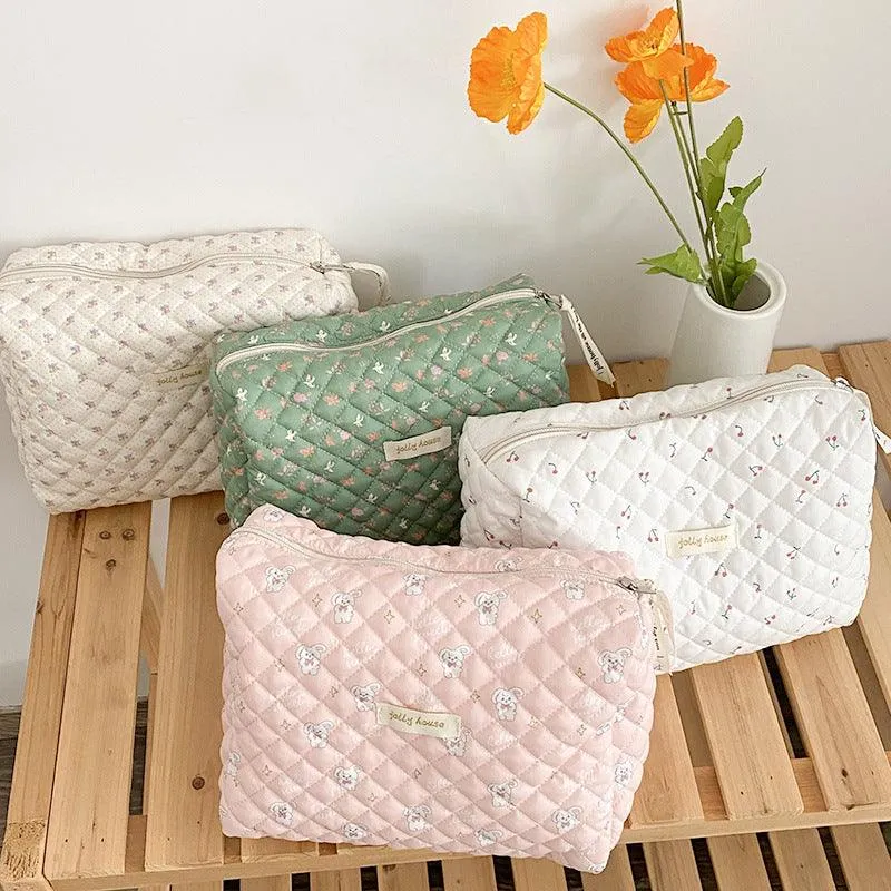 New Ins Cream Cute Gentle Cosmetic Bag Liner Bag Women