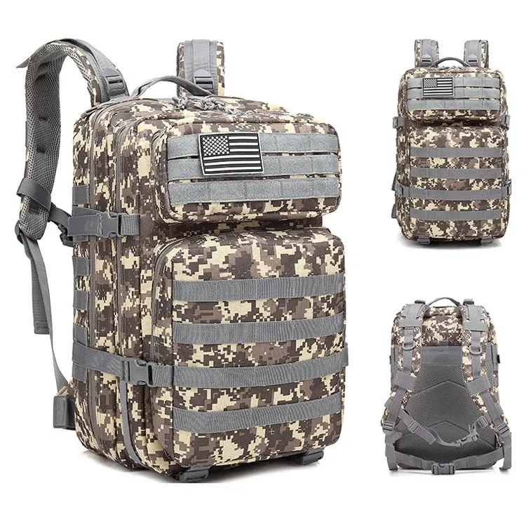 New Trending Portable Molle Bag 45L Mountain Travel Luggage Oxford Tactical Backpack |