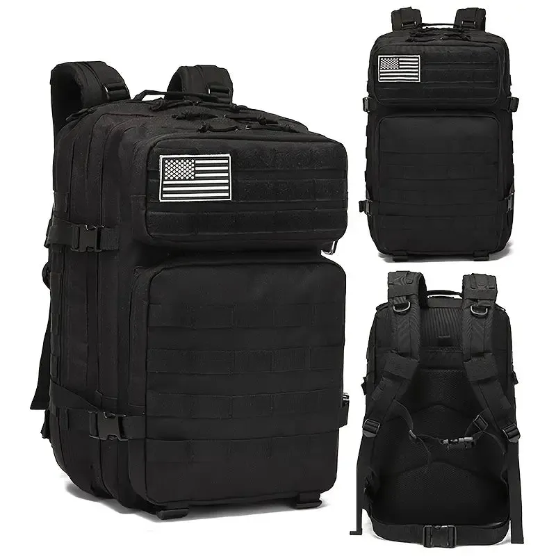 New Trending Portable Molle Bag 45L Mountain Travel Luggage Oxford Tactical Backpack |