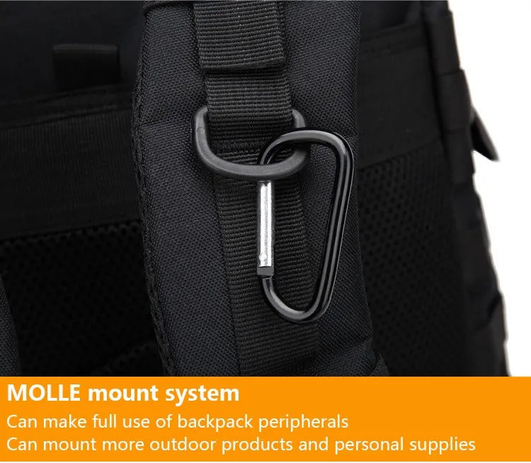 New Trending Portable Molle Bag 45L Mountain Travel Luggage Oxford Tactical Backpack |