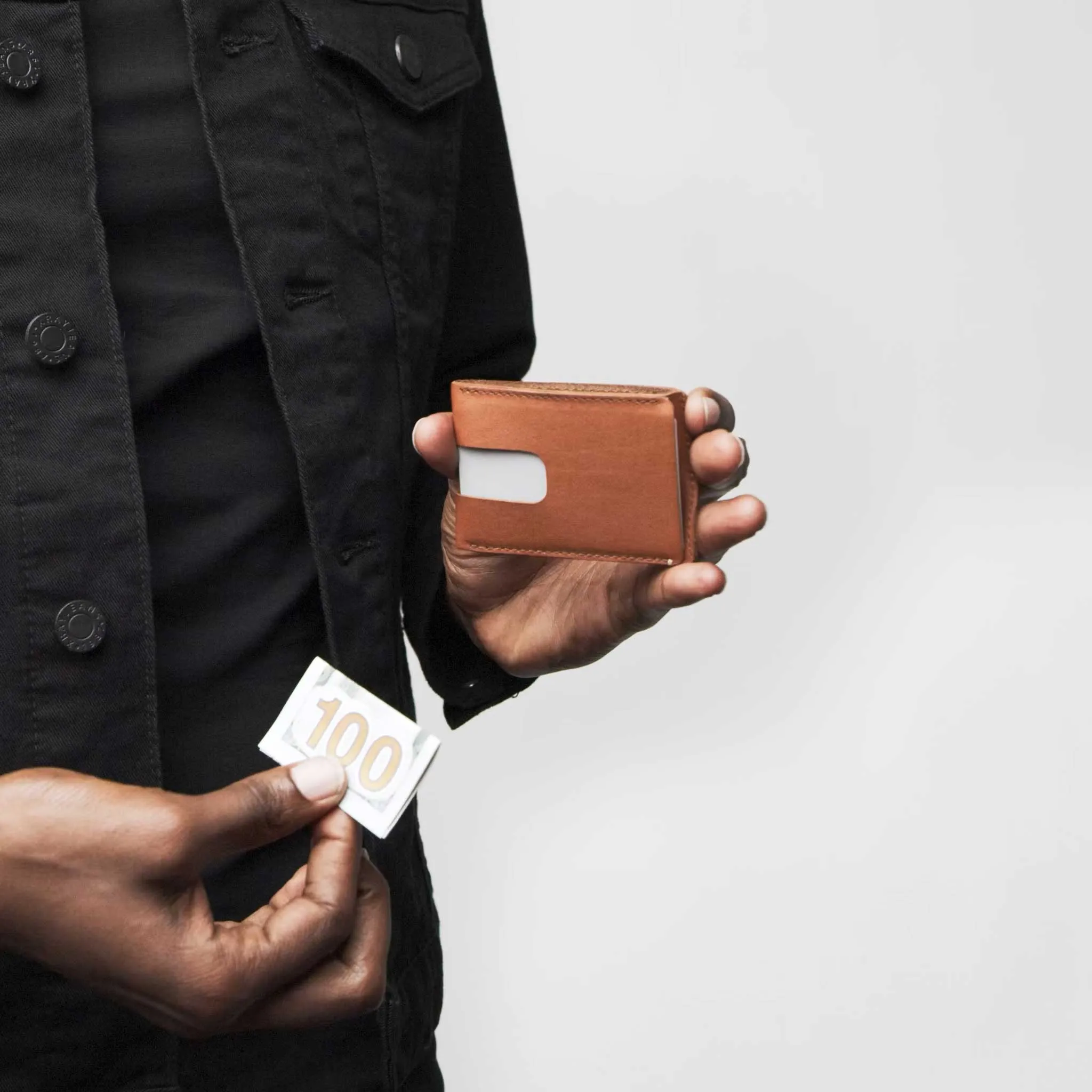 New York Logo: Card Wallet with Cash Pocket - Final Sale