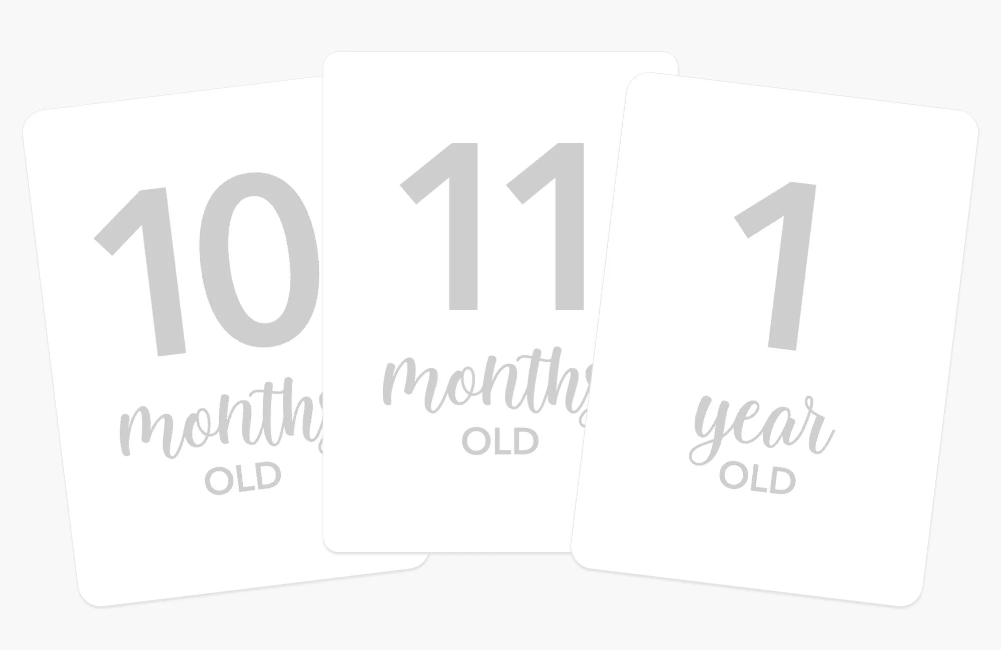 Newborn Baby Milestone Cards