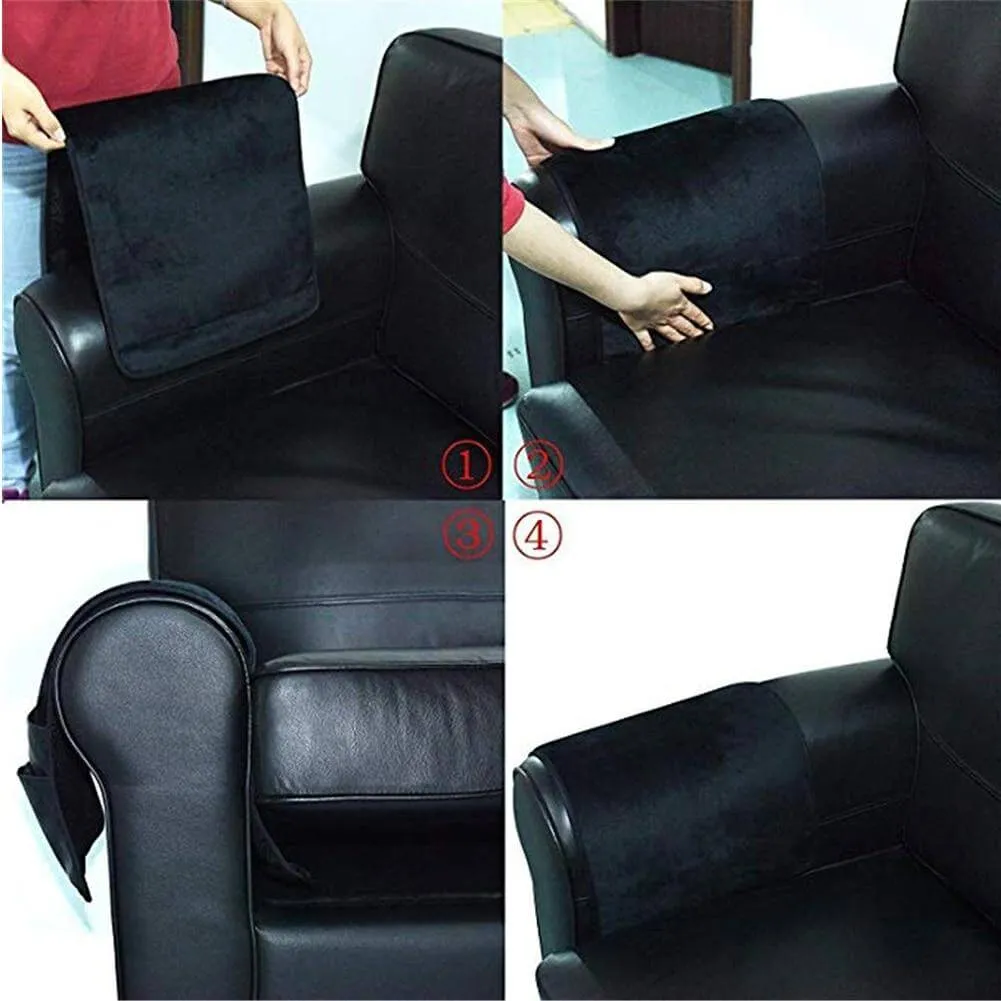 Non-slip 5 Pockets Leather Arm Rest Chair Organizer