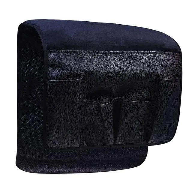 Non-slip 5 Pockets Leather Arm Rest Chair Organizer