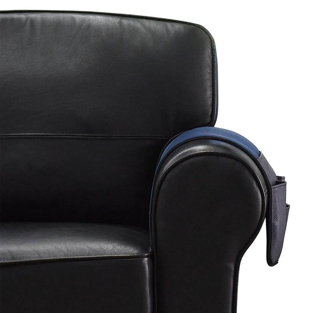 Non-slip 5 Pockets Leather Arm Rest Chair Organizer