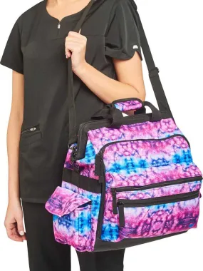 NurseMates Ultimate Medical Bag | Berry Blue Tie Dye