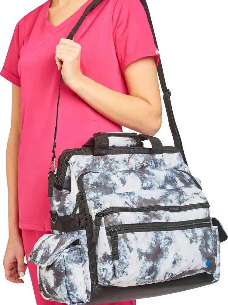 NurseMates Ultimate Medical Bag | Black & White Tie Dye