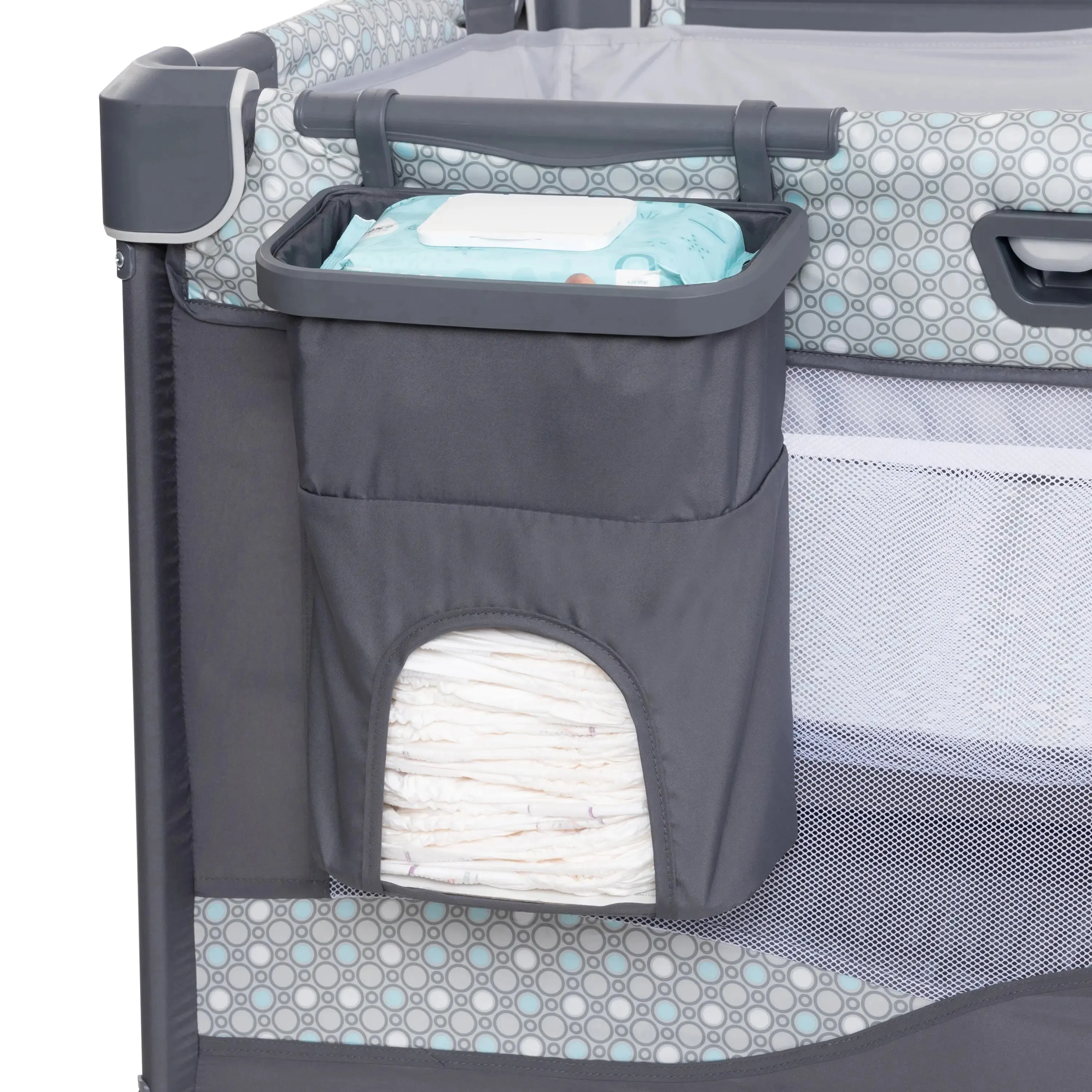 Nursery Den Playard with Rocking Cradle - Pebblestone Aqua (Walmart Canada Exclusive)