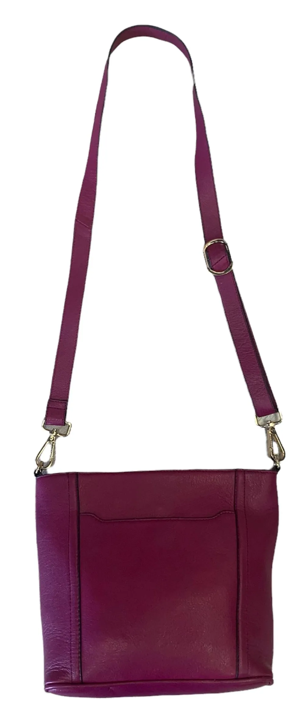 ORCHID LEATHER BUCKET BAG