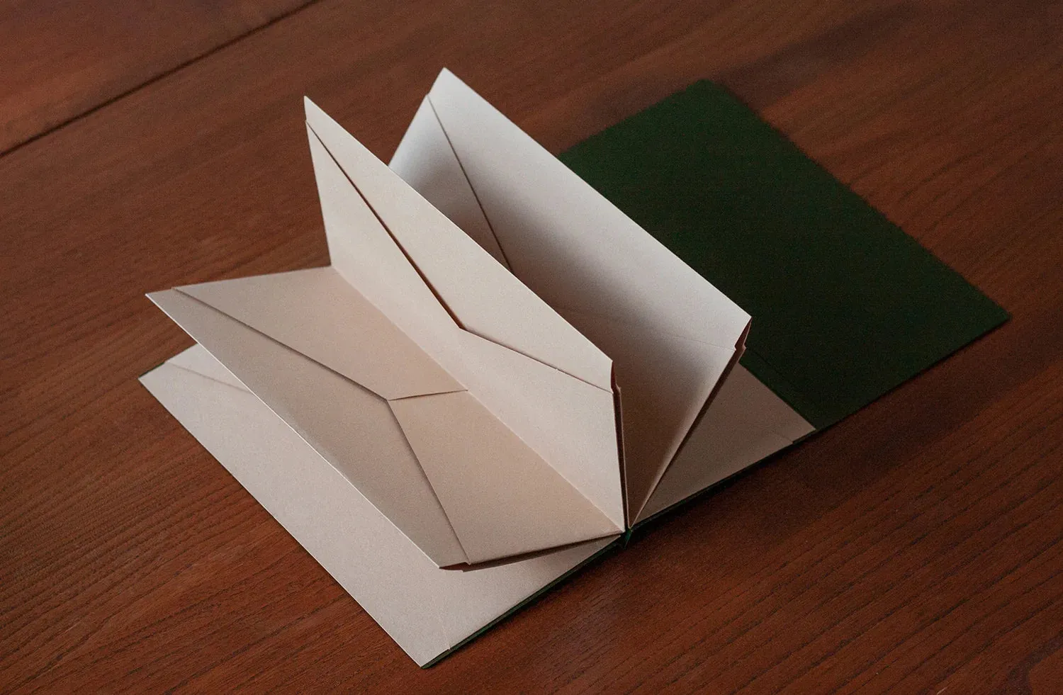 Origami Holder - Olive Green