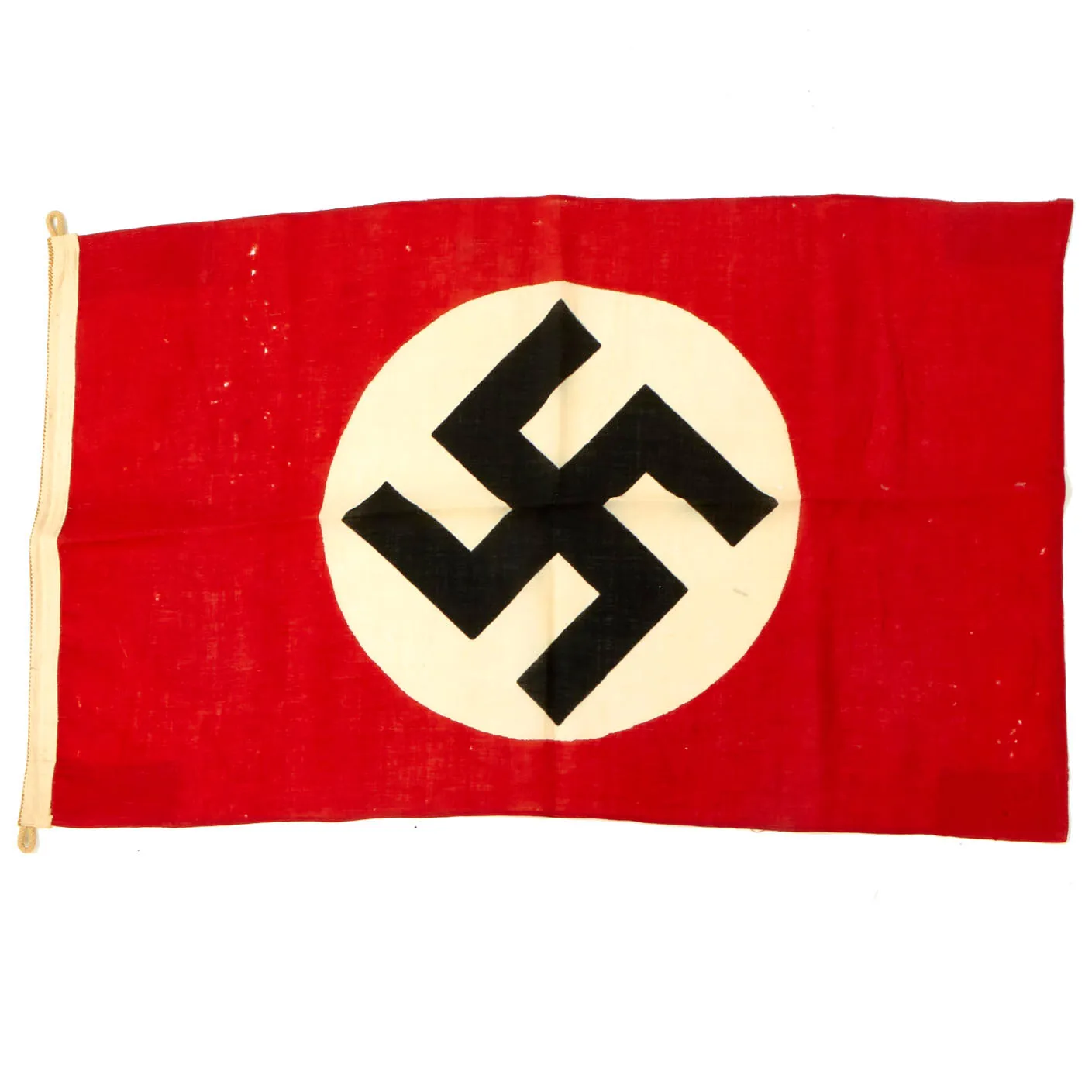 Original Set of Two German WWII NSDAP National Flags with USGI Bring Back Document - 22" x 37" & 30" x 45"