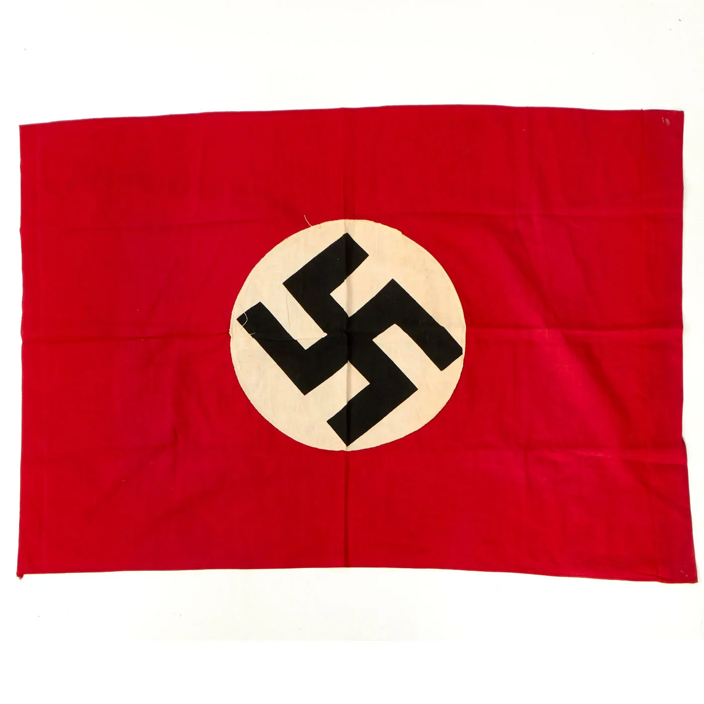 Original Set of Two German WWII NSDAP National Flags with USGI Bring Back Document - 22" x 37" & 30" x 45"