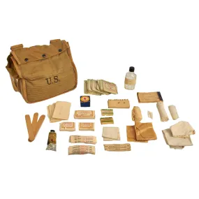 Original U.S. WWI Medic’s First Aid Bag Loaded with Period Medical Supplies