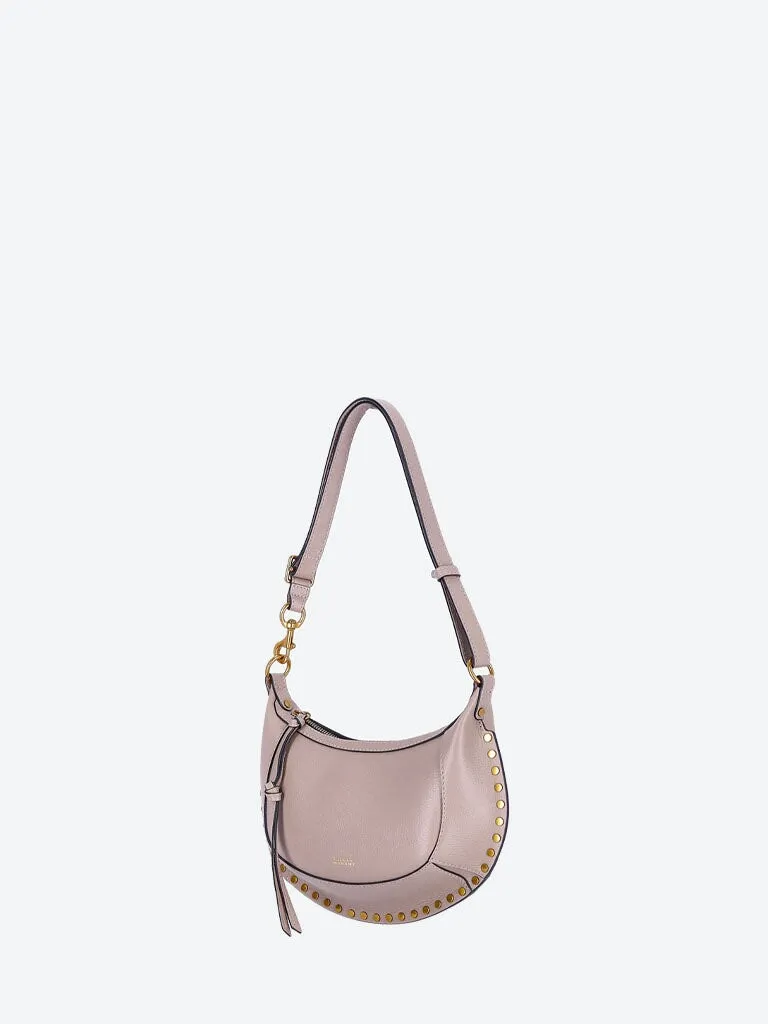 Oskan moon grainy leather shoulder bag