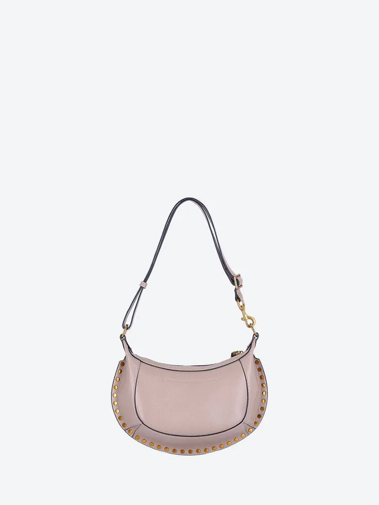 Oskan moon grainy leather shoulder bag