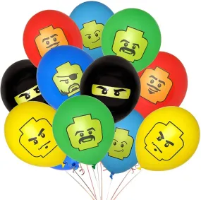 Party Ninja - 24 Pack of Colorful 12-inch Birthday Balloons for Building