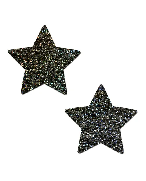 Pastease Premium Glitter Star - Black O/S