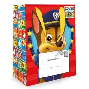 Paw Patrol Large Gift Bag & Birthday Card