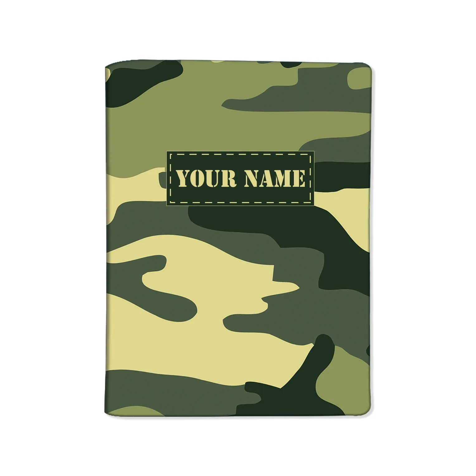 Personalised Passport Cover and Baggage Tag Combo -Military Army Camo