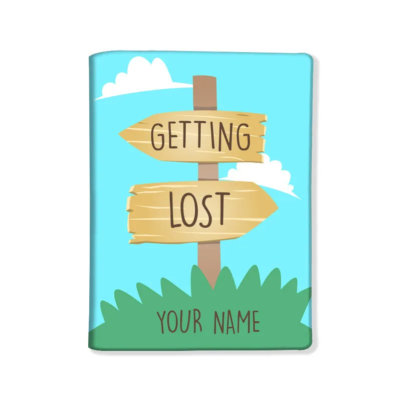 Personalized Passport Cover with Luggage Tag Set - Getting Lost