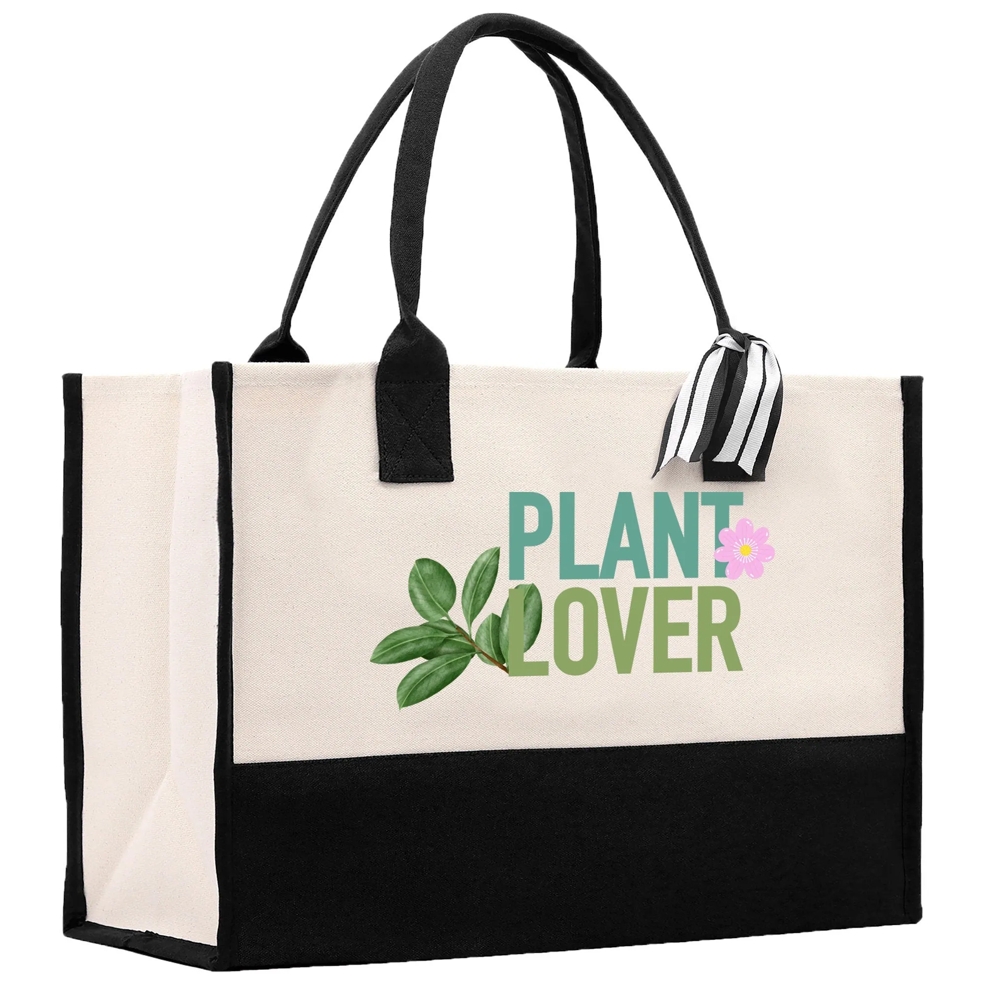 Plant Lover Cotton Canvas Tote Bag Plant Lovers Gift Plant Lady Tote Bag Gardener Mom Gift Gardening Tote Plant Gift Botanical Gift for Mom