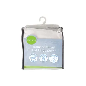 Playette Bamboo Travel Cot Fitted Sheet