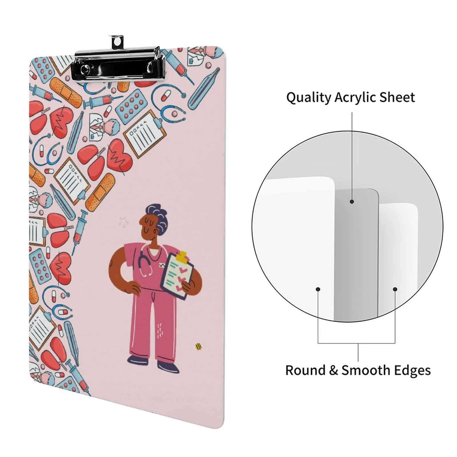 POD Upload Your Photo Design A4 Size Acrylic Clipboard