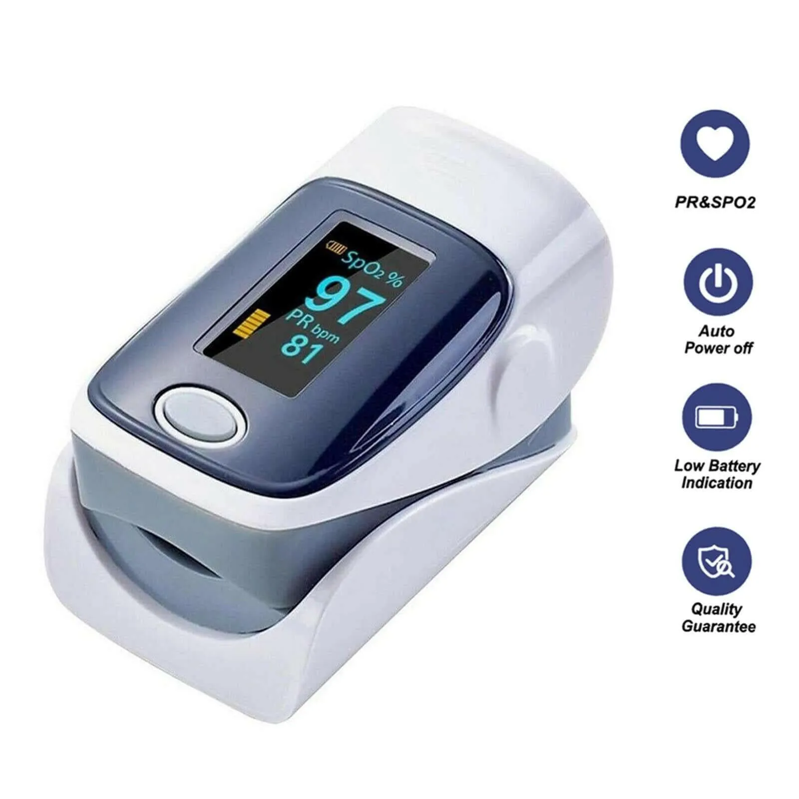 Portable Medical Fingertip Pulse Oximeter OLED Display Digital