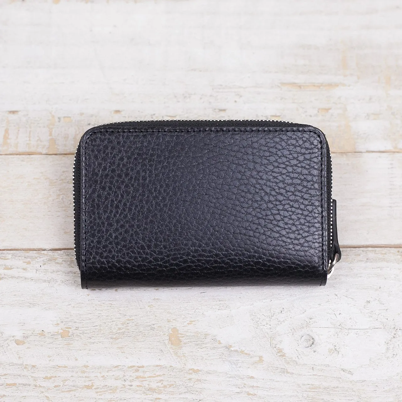 Porter-Yoshida & Co. Glaze Zip Coin Case - Black