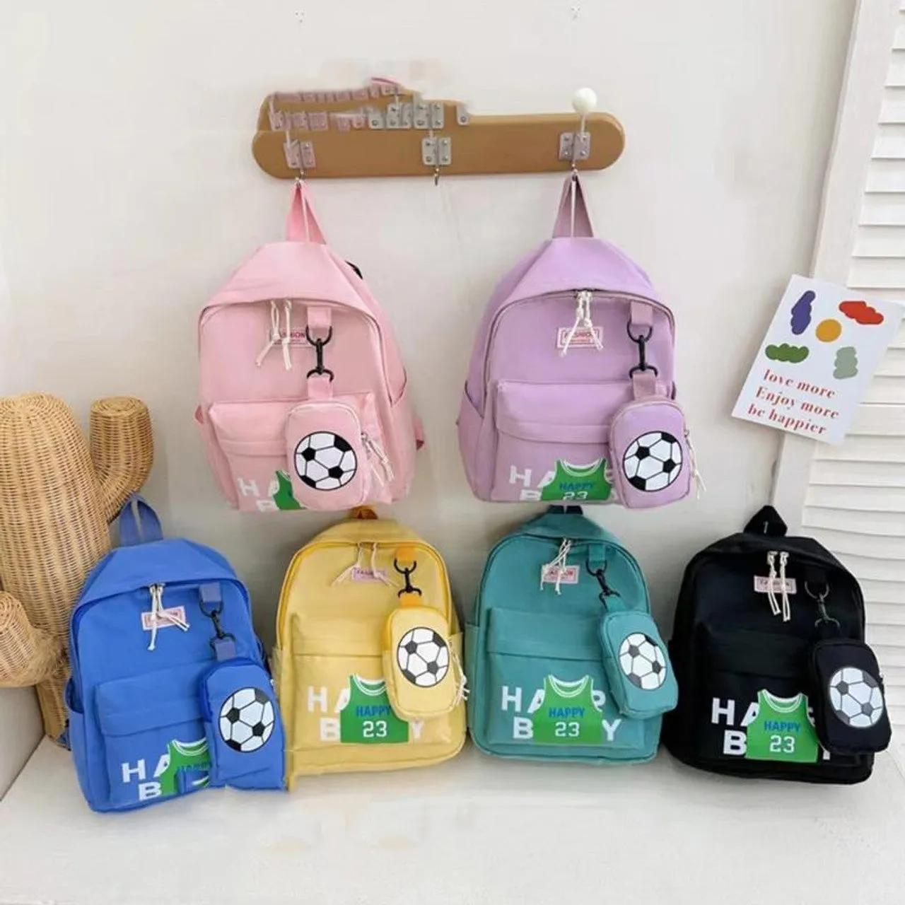 Printed Footbal Theme Mini Backpack