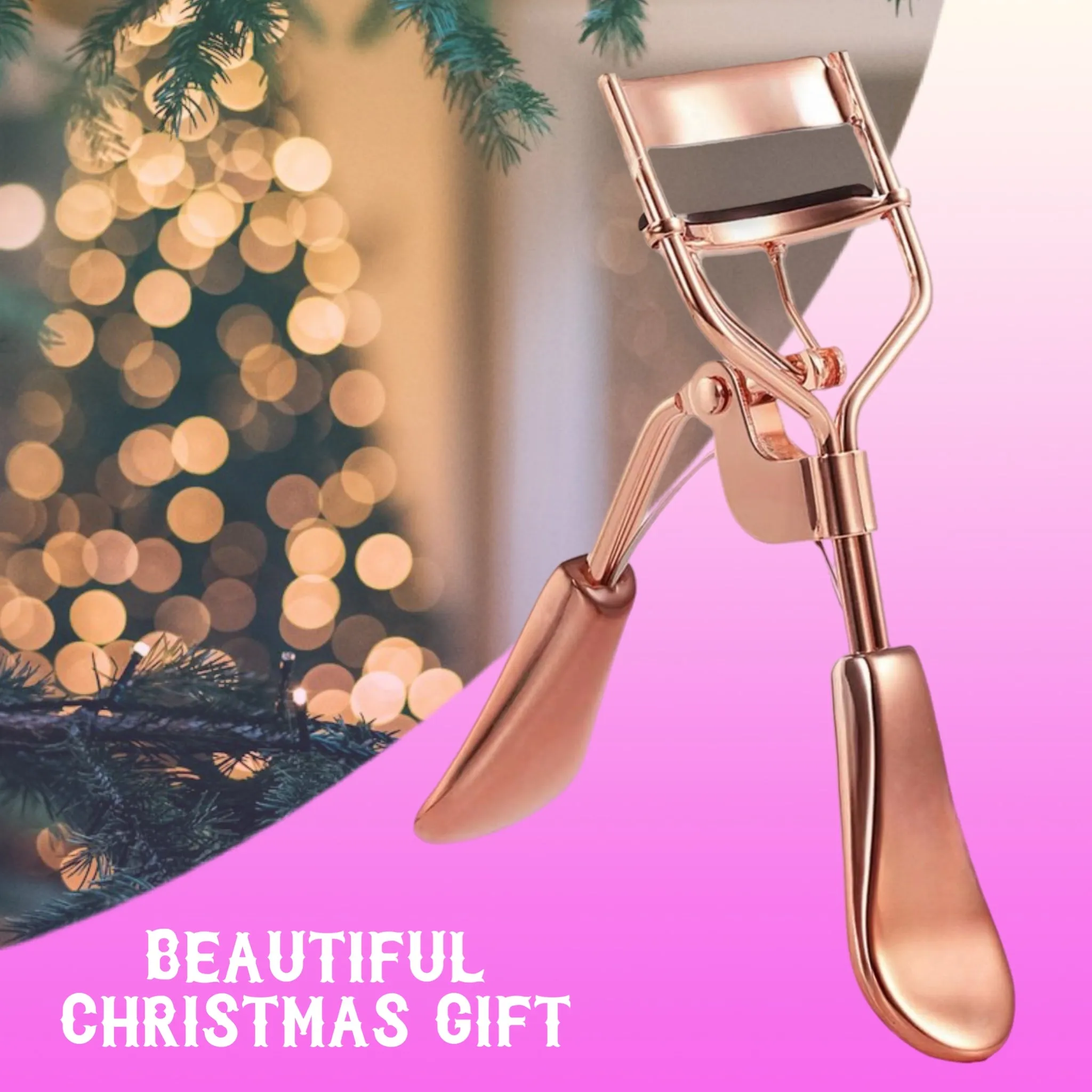 Professional Eyelash Curler Long Lasting Lifted Eyelashes Ergonomic Comfort Hold Perfect Curls in Seconds (x2 Rose Gold)