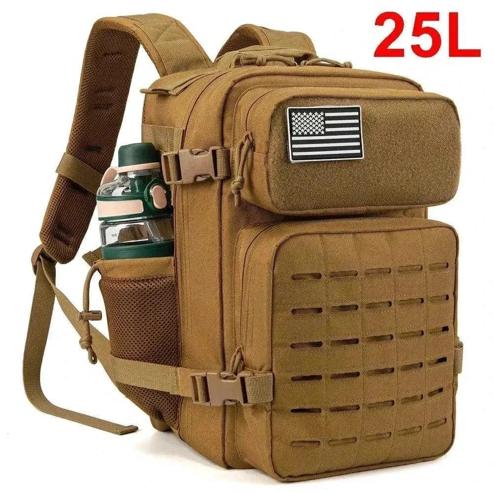 QT&QY Tactical Backpack | 25L/45L Outdoor Survival & School Rucksack - BBP006